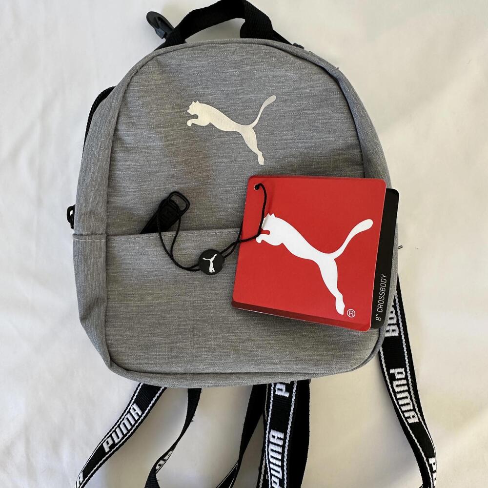 NWT Puma Grey Commute Super Mini Crossbody 8''x6''x3.5'' Women's Backpack